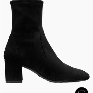 Yuliana 60 MM black suede bootss